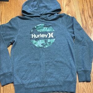 Hurley Gray Pullover Hoodie Sweatshirt